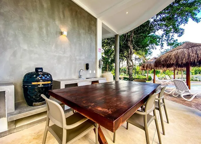 Quiet And Resting 1br With Kingbed Wifi Pool Bbq Apartment Akumal